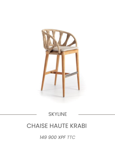 chaise haute-bar-plage-salon-exterieur-meuble-mobilier-haut de gamme-skyline-jardin-terasse-piscine